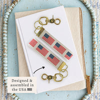 American Flag Keychain