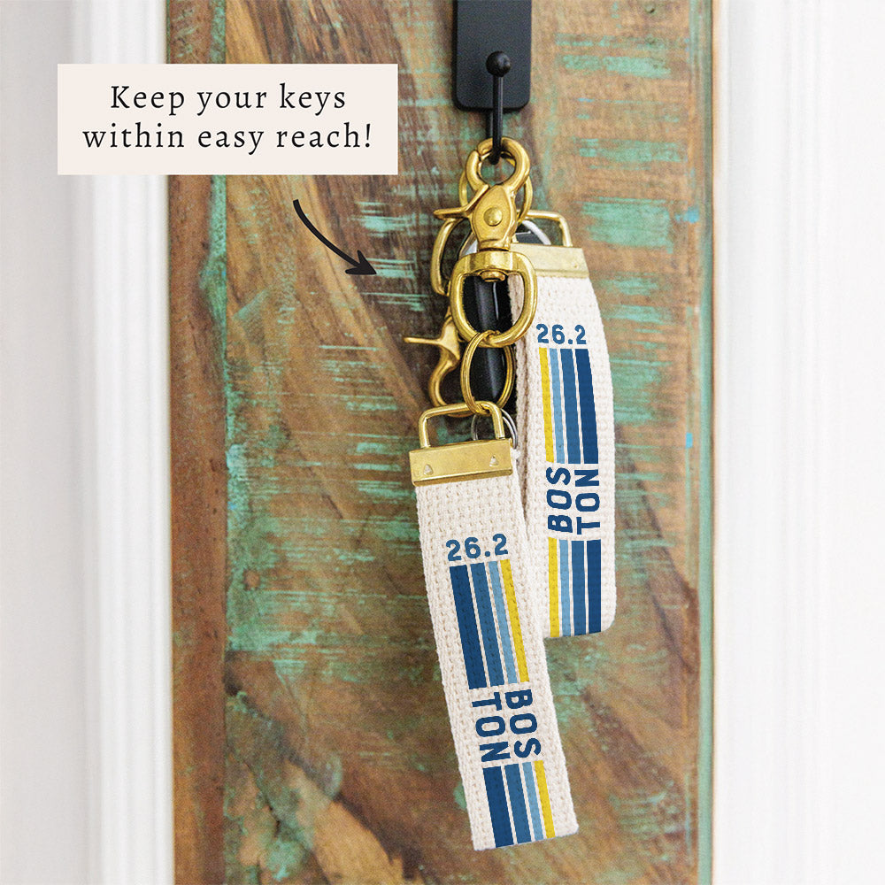 Boston 26.2 Marathon Keychain