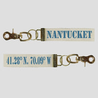 Your Town + Coordinates Keychain