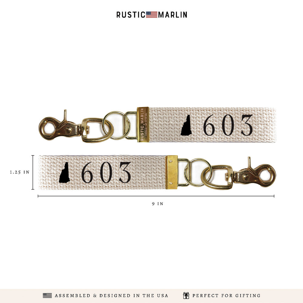 New Hampshire 603 Silo Keychain