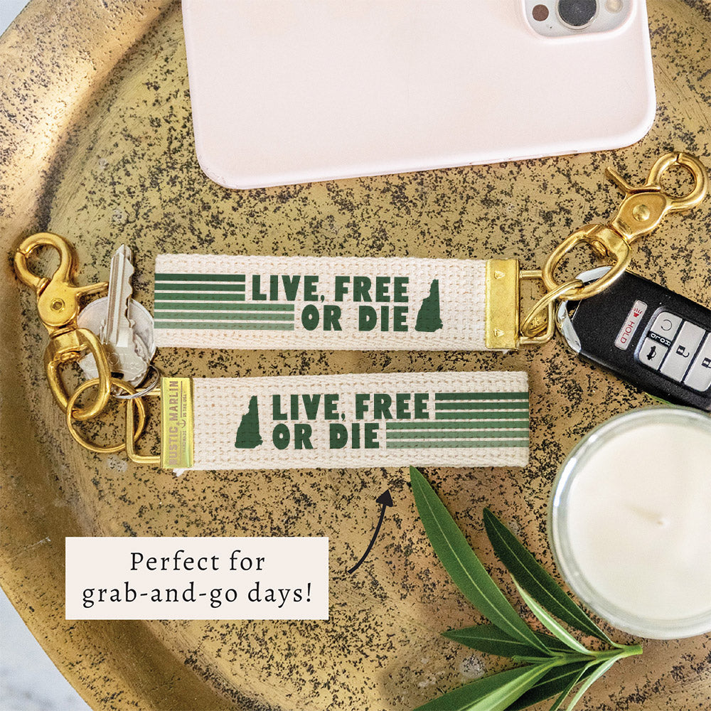New Hampshire Live Free or Die Keychain