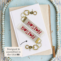 Boston Heart Keychain