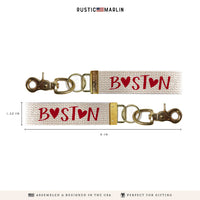 Boston Heart Keychain