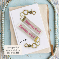 Boston Girl Keychain