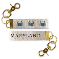 Blue Crab Personalized Keychain