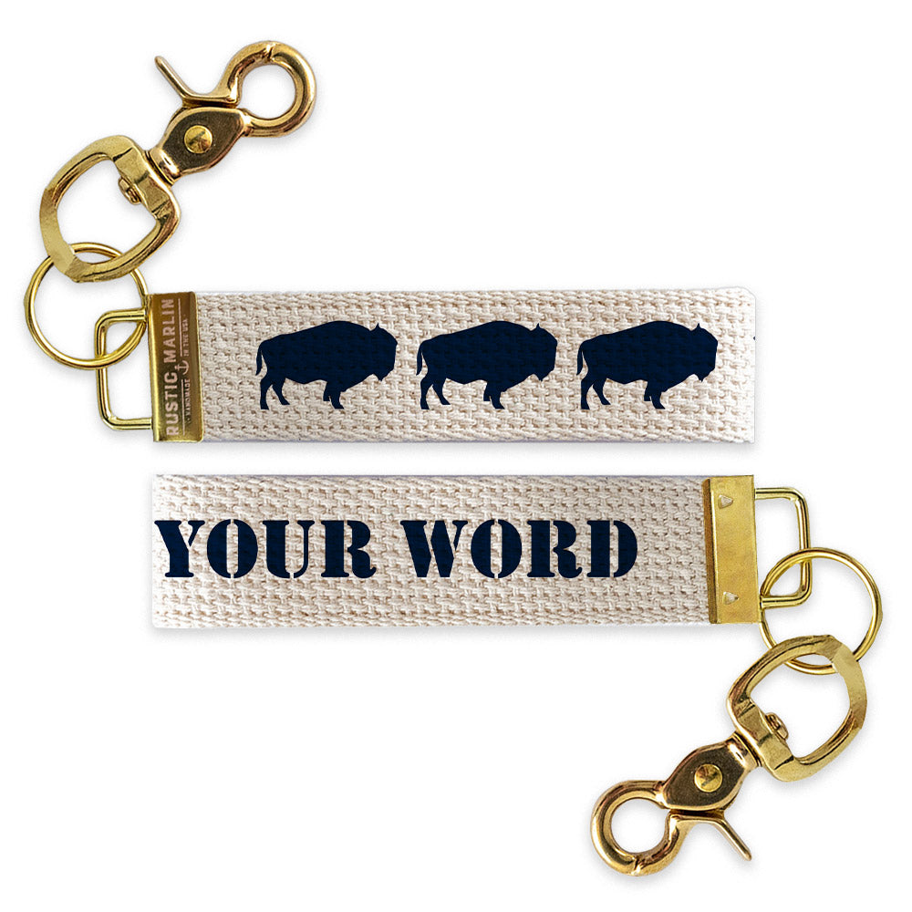 Buffalo Personalized Keychain