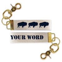 Buffalo Personalized Keychain