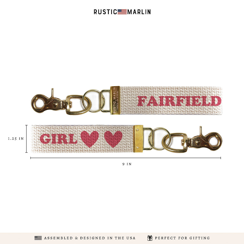 Your Town Girl Personalized Keychains