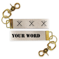 Skis Personalized Keychains