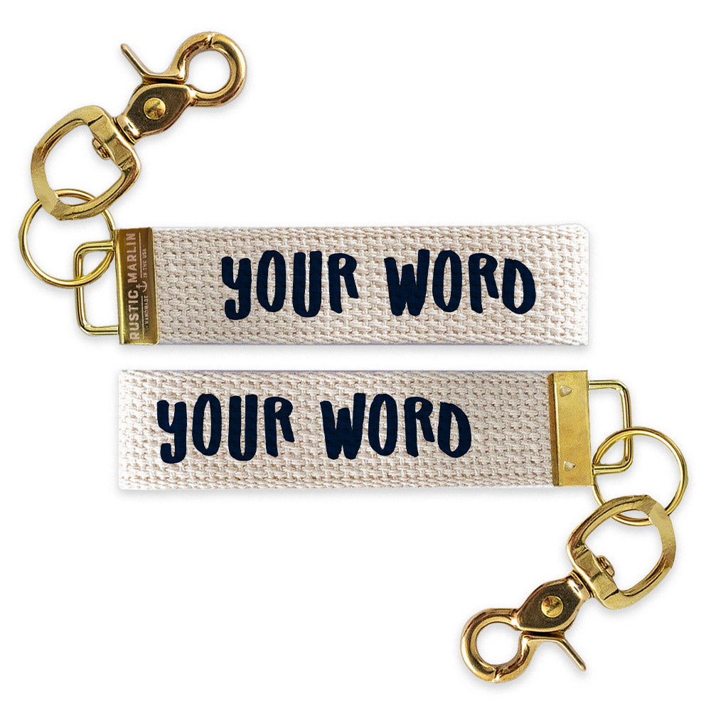 Playful Personalized Keychain