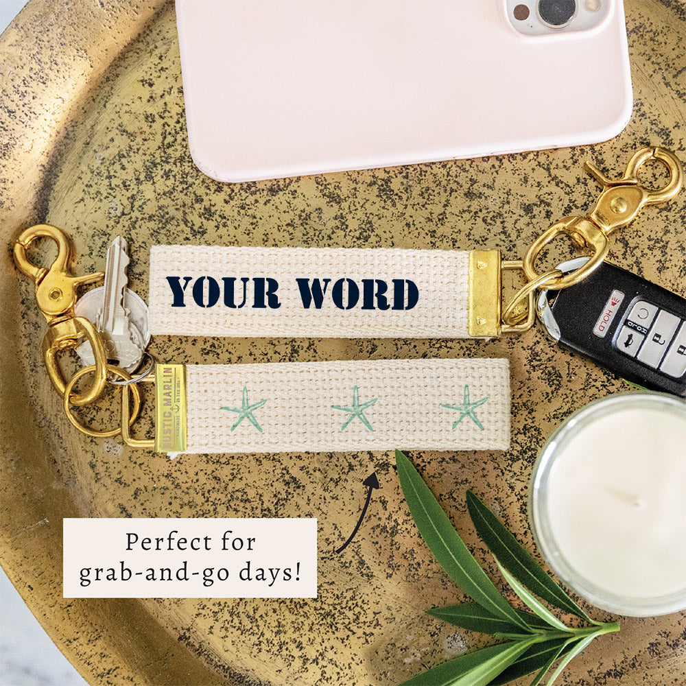Starfish Personalized Keychain
