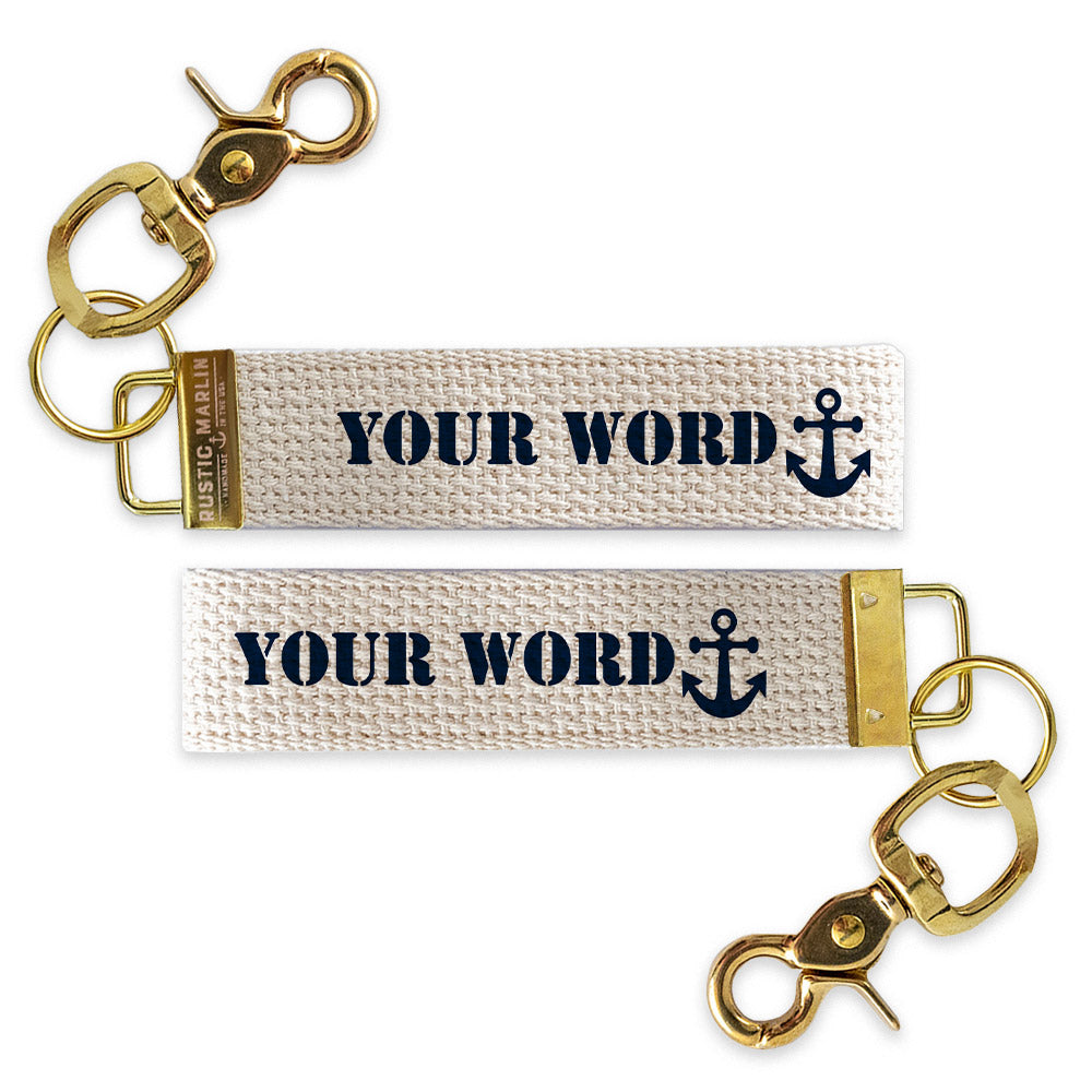 Anchor Personalized Keychain