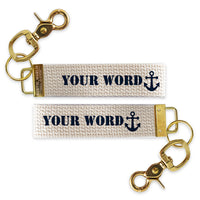 Anchor Personalized Keychain