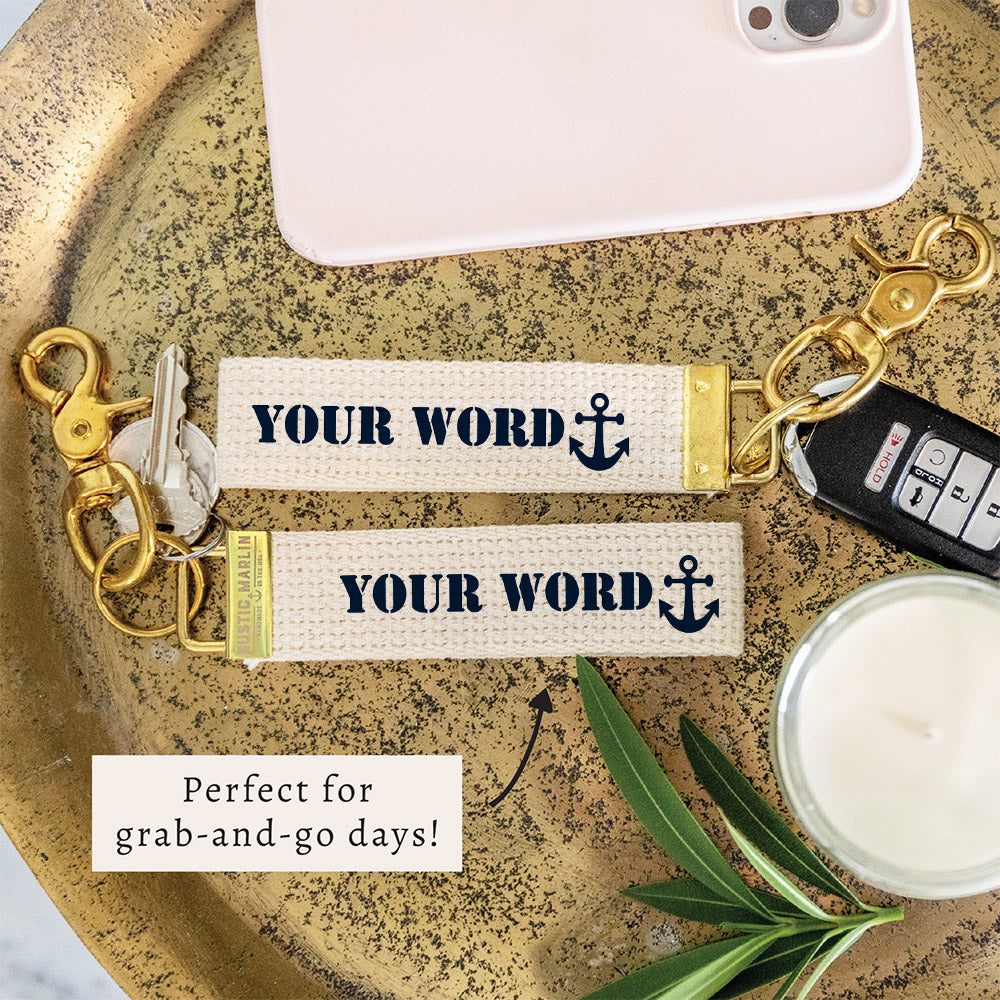 Anchor Personalized Keychain