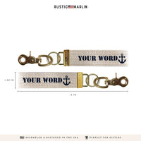 Anchor Personalized Keychain