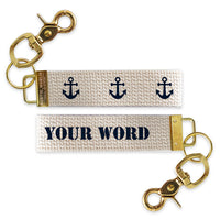 Anchors Personalized Keychain