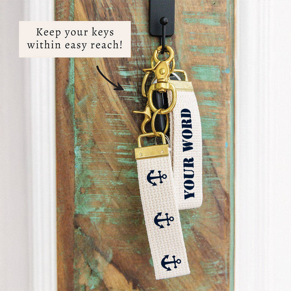 Anchors Personalized Keychain