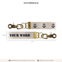 Anchors Personalized Keychain