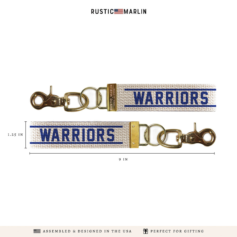 Collegiate Stripe Personalized Keychain