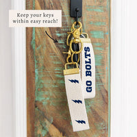 Lightning Bolt Personalized Keychain