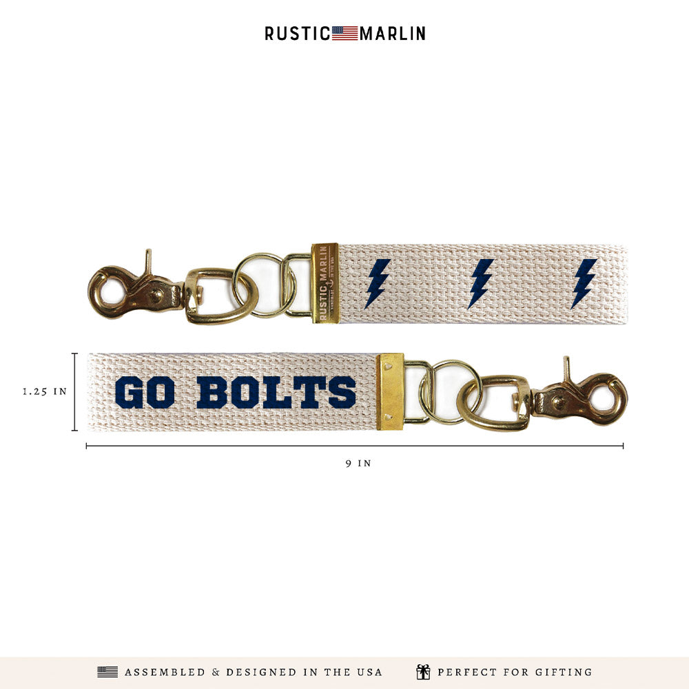 Lightning Bolt Personalized Keychain