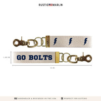 Lightning Bolt Personalized Keychain