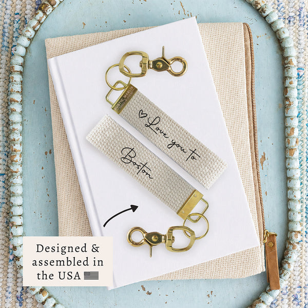 Heart Love You To Personalized Keychain