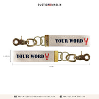 Lobsters Personalized Keychain