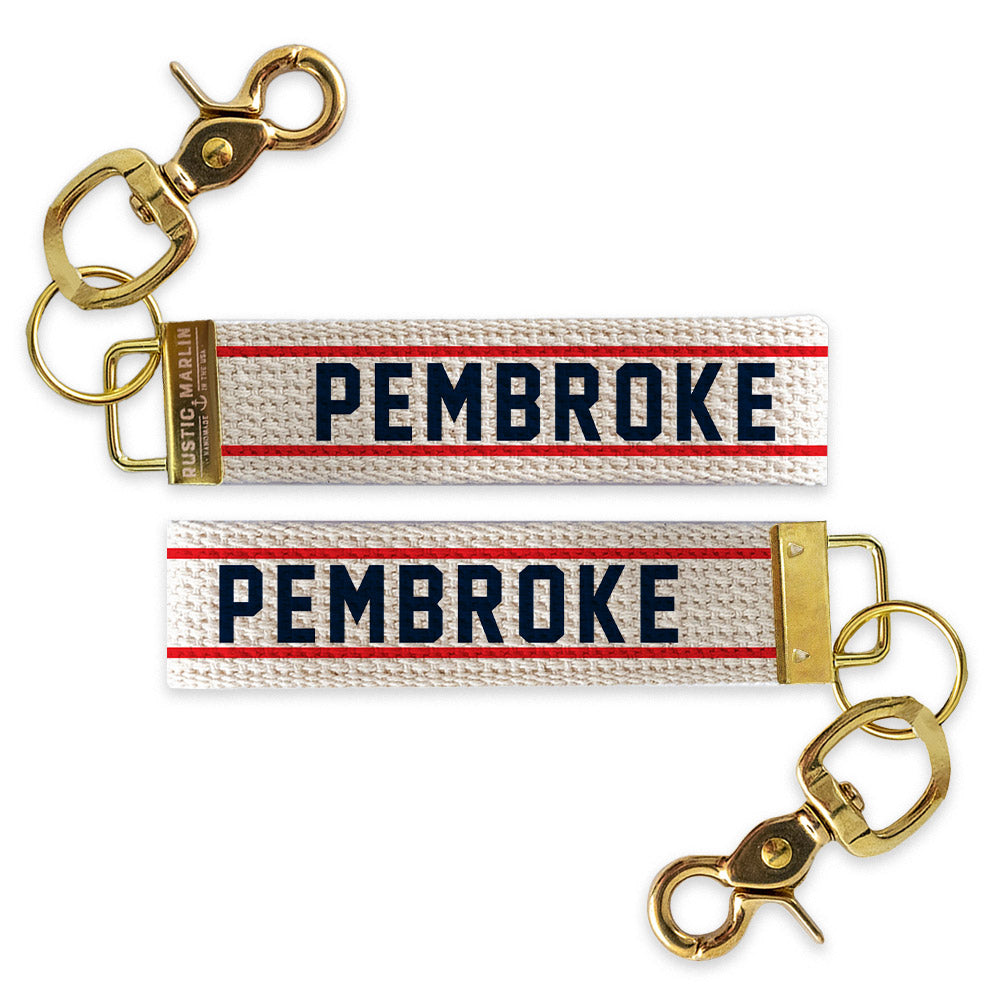 Red and Blue Personalized  Keychain