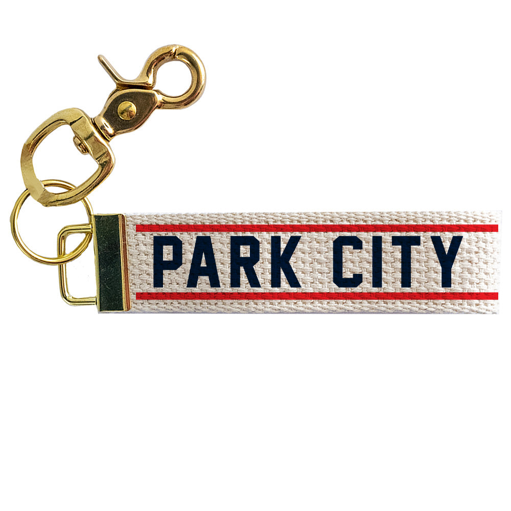Red and Blue Personalized  Keychain