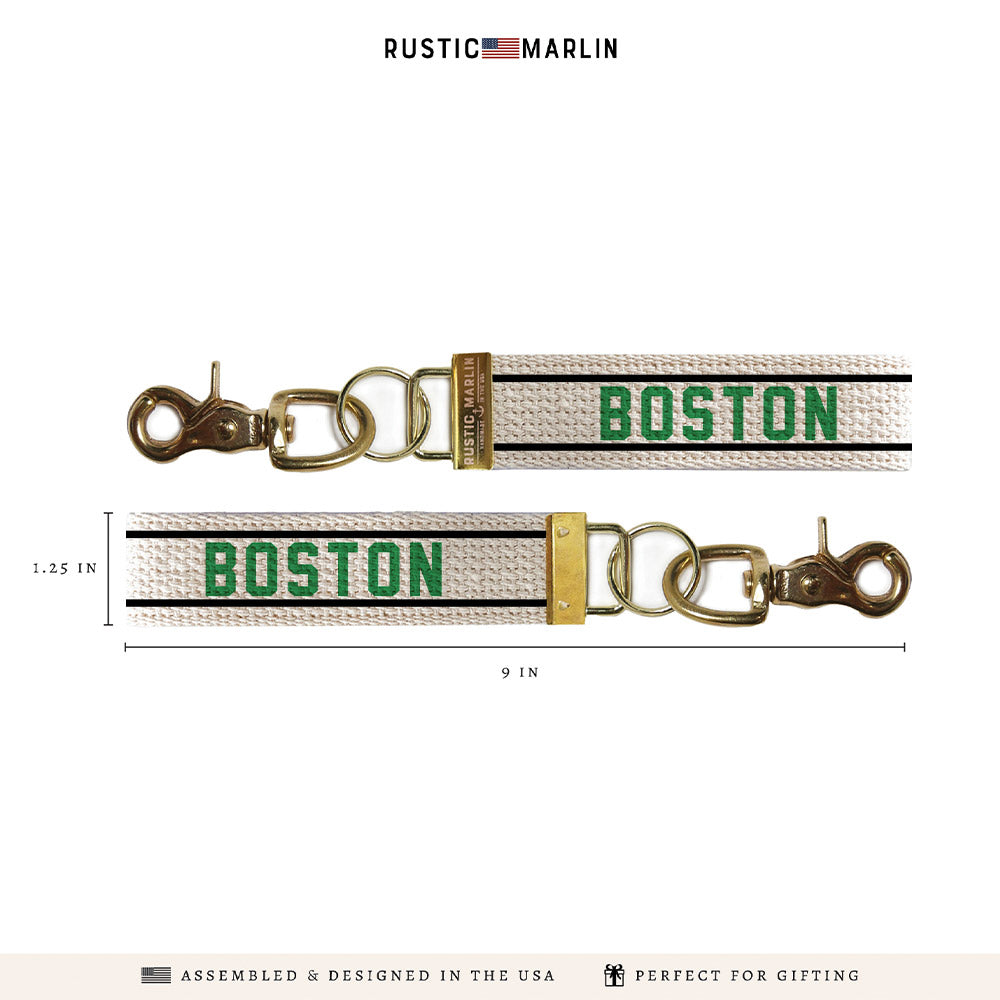 Green and Black Personalized  Keychain