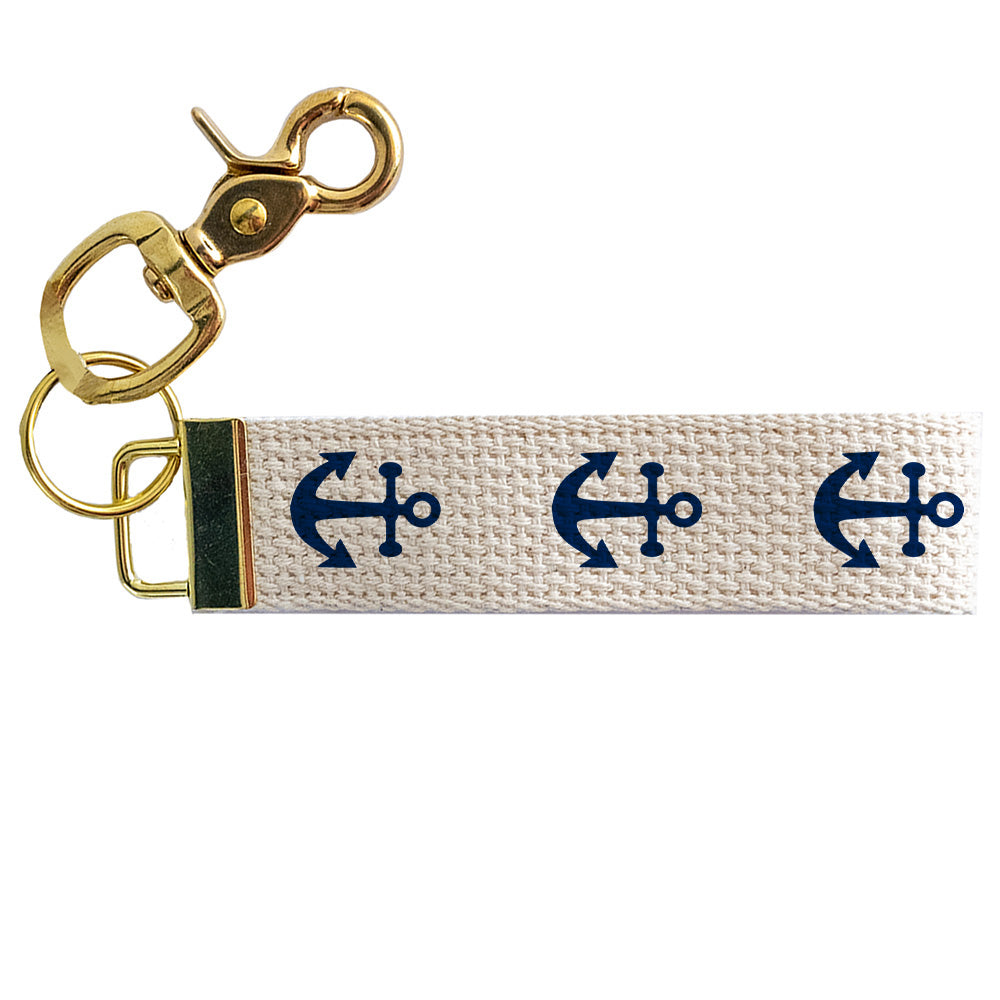 Repeating Anchor Personalized  Keychain