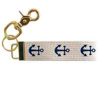 Repeating Anchor Personalized  Keychain