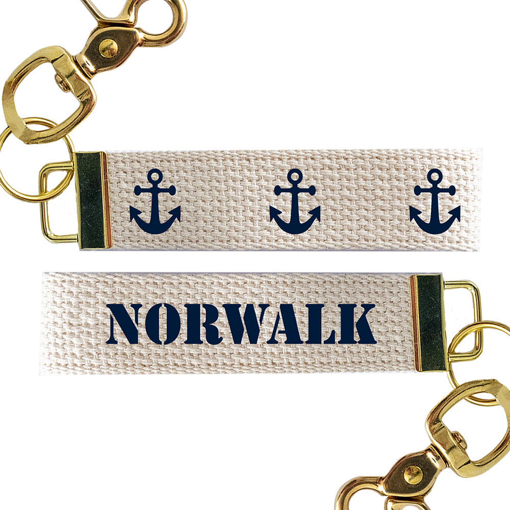 3 Anchor Personalized  Keychain
