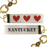 3 Heart Personalized Keychain