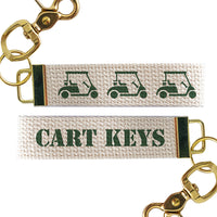 3 Golf Cart Personalized Keychain