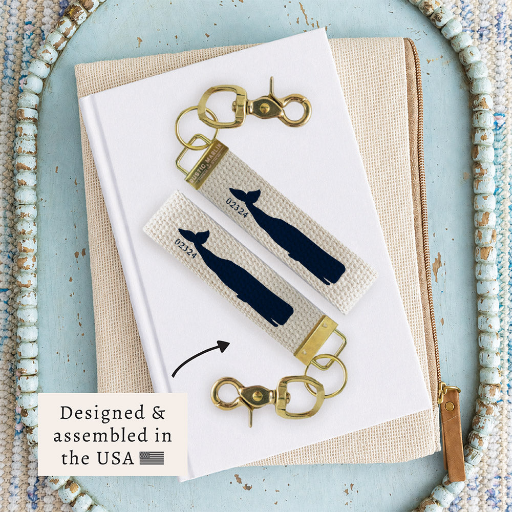 Whale Personalized Keychain