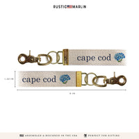 Blooming Hydrangea Personalized Keychain
