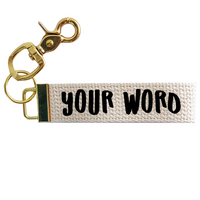 Pick Your Color & Word Keychain