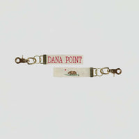 Cali Surf Bear + Word Keychain