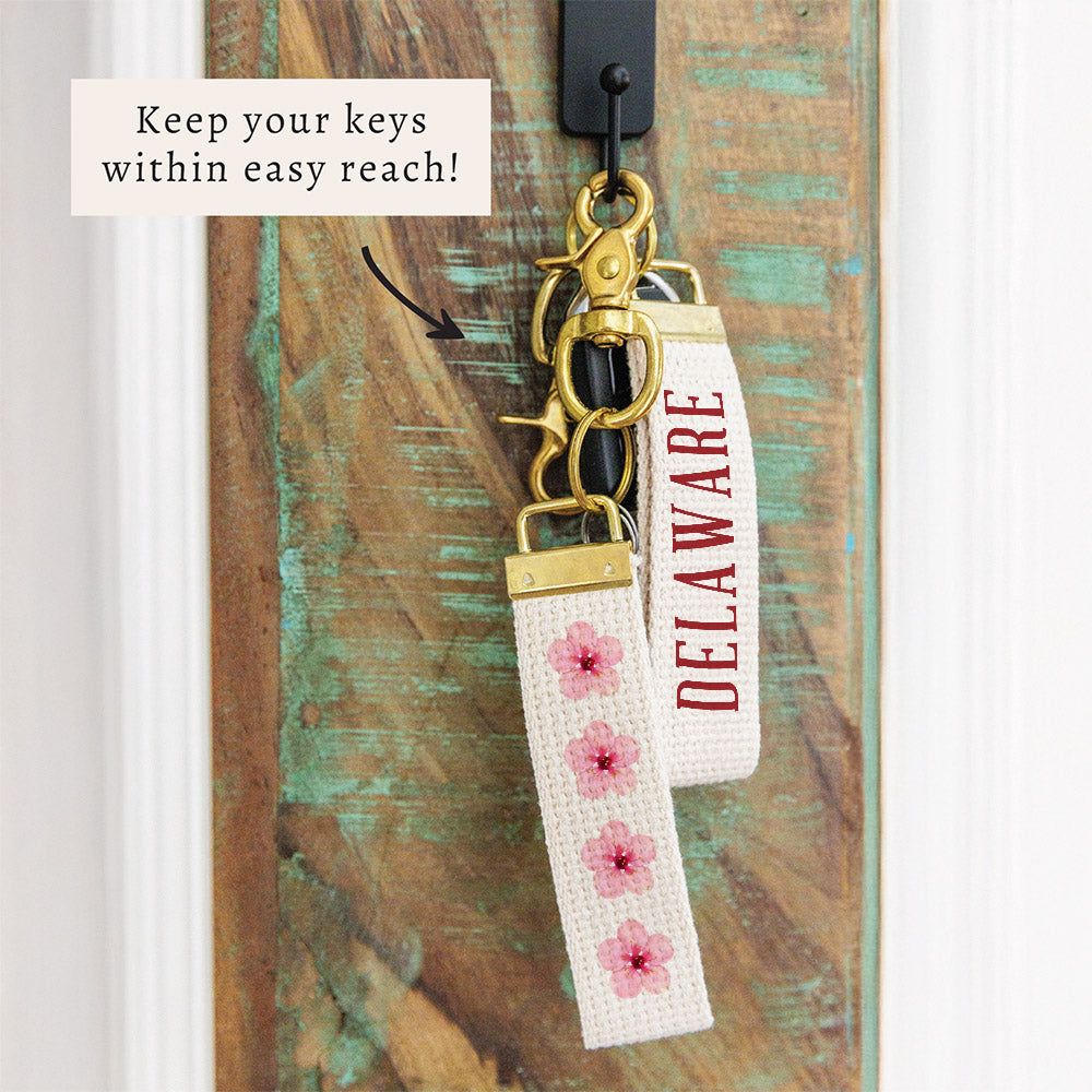 Flowers Personalized Keychain