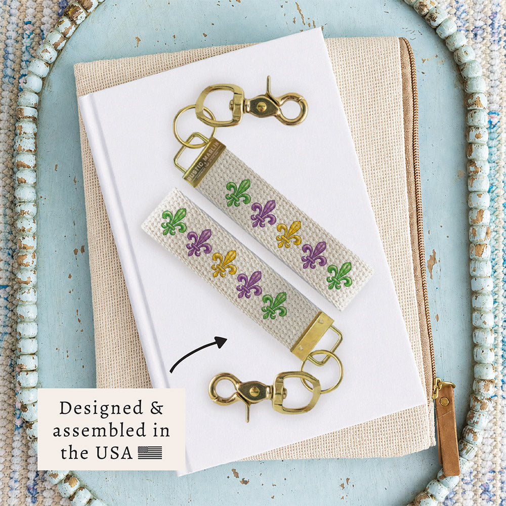 Mardi Gras Keychain