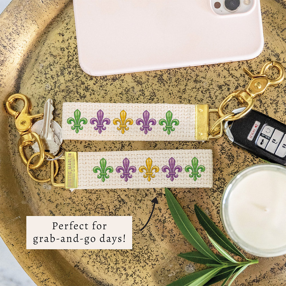 Mardi Gras Keychain