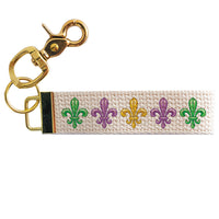 Signature Mardi Gras Keychain