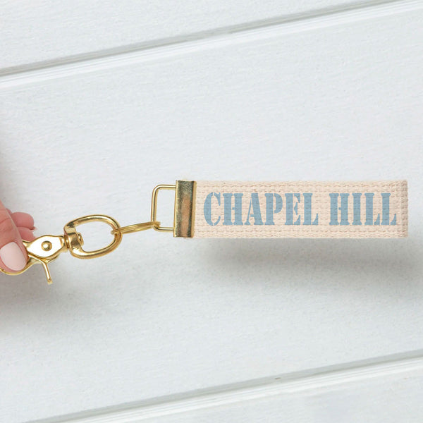 Chapel Hill White Keychain