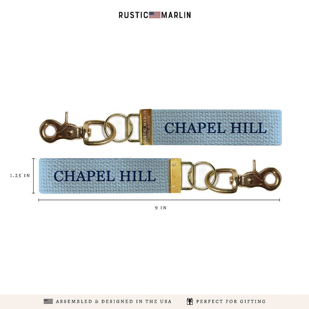 Chapel Hill Block Keychain