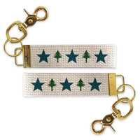 Maine Tree & Stars Keychain