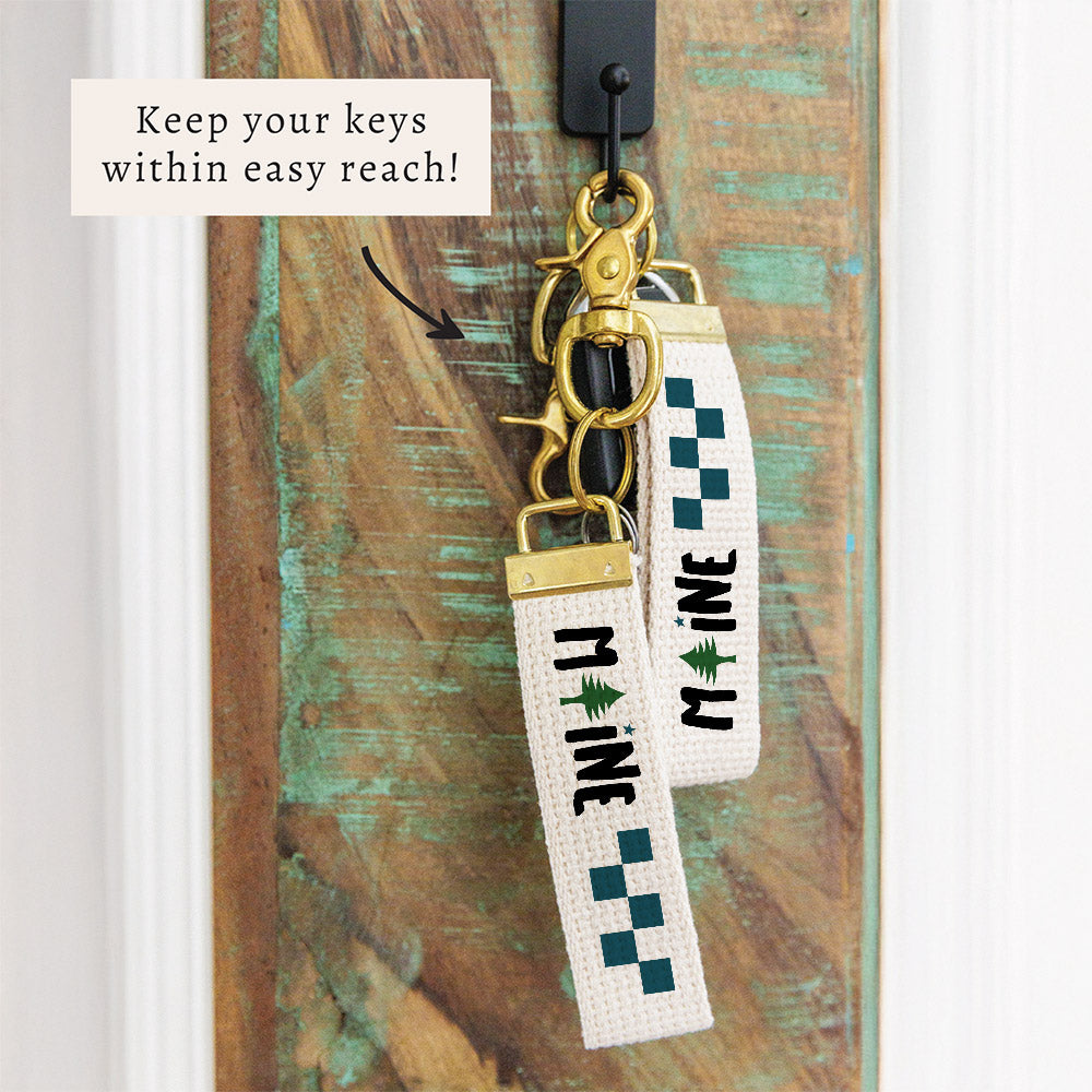Maine Tree Keychain