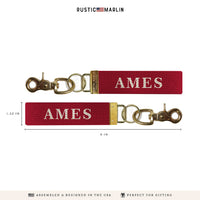 Ames Color Block Keychain