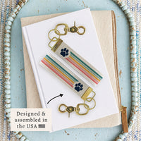 Paw Striped Keychain